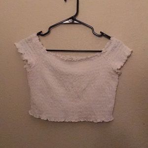 H&M ruffle crop top